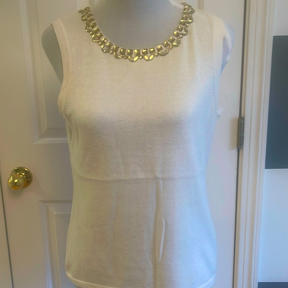 C Wonder cream sweater tank